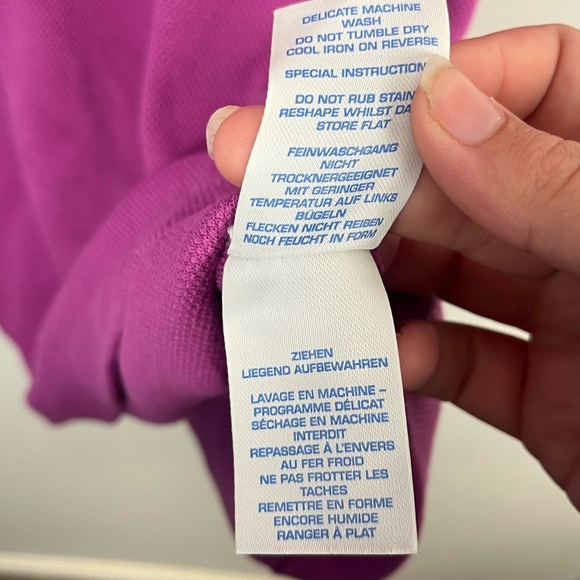 BODEN TEXTURED COTTON BLEND ORCHID LINDSEY PONTE DRESS size 8P - Picture 6 of 8